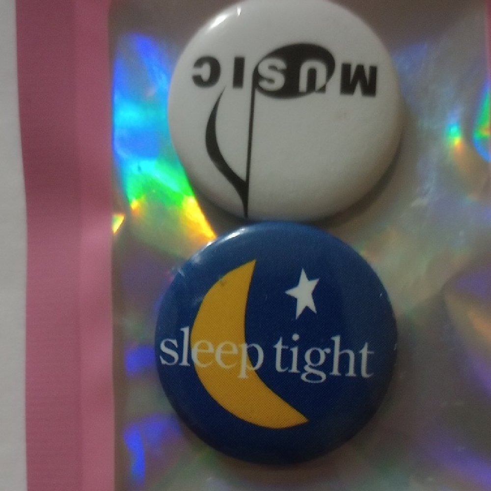 American Girl Vintage Music and Sleep Tight Button Pins